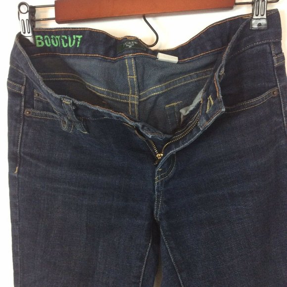 J Crew Factory Stretch Bootcut Denim Blue Jeans - Picture 3 of 9